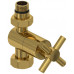 Вентиль Сунержа G 1/2" НР х G 3/4" НГ прямой крест цвет-золото 03-1409-1234 