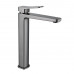 Смеситель для раковины высокий  Raffine F1199T, оружейная сталь