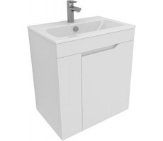 Тумба под раковину Aquanet Практика 60 белый матовый Тумба под раковину Aquanet Практика 60 белый матовый