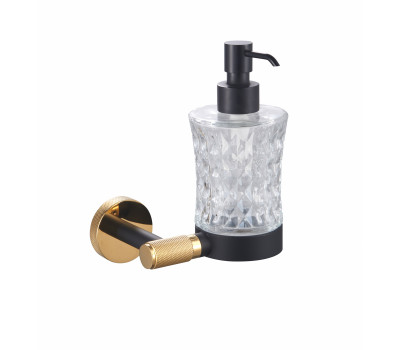 Дозатор мыла WONZON & WOGHAND MAJESTIC, Черный/Золото WW-9224 