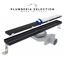 Душевой трап PLUMBERIA SELECTION PSL LINEAR PSL100NO, черный матовый 