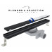 Душевой трап PLUMBERIA SELECTION PSL LINEAR PSL100NO, черный матовый 