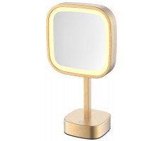 Зеркало настольное с увеличением 5х JAVA S-M331LB золото Зеркало настольное с увеличением 5х JAVA S-M331LB золото