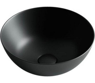 Раковина накладная Ceramicanova Element круглая чёрная матовая 36 см 