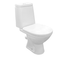 Унитаз-компакт  Rosa Сканди ободковый, 2-х режимная арматура, белый CS00094184 