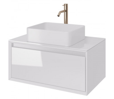 Тумба под раковину подвесная Dreja Insight 80 см, белый