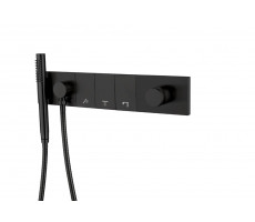 Смеситель ZODIAC с ручным душем Black Boheme 132-SYS-B черный 