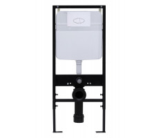 Набор инсталляция + Кнопка смыва LOGAN OVAL двойная, White 299422  Набор инсталляция + Кнопка смыва LOGAN OVAL двойная, White 299422