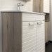 Тумба-умывальник Comforty Клеон 60Н белый/дуб дымчатый с раковиной Quadro 60 00-00002044 