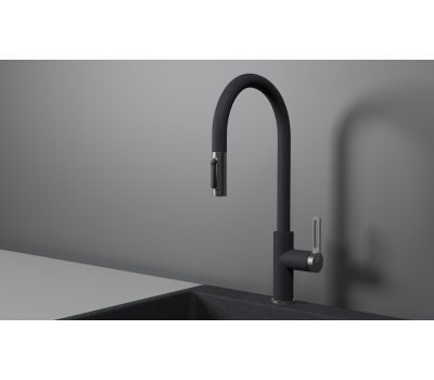Смеситель для кухни GRANULA GR-8168, ГРАФИТ, С ВЫДВИЖНЫМ ИЗЛИВОМ Смеситель для кухни GRANULA GR-8168, ГРАФИТ, С ВЫДВИЖНЫМ ИЗЛИВОМ