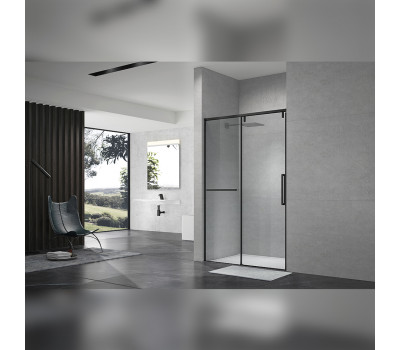 Душевая дверь в нишу Terminus Альба 140х220, черный Душевая дверь в нишу Terminus Альба 140х220, черный