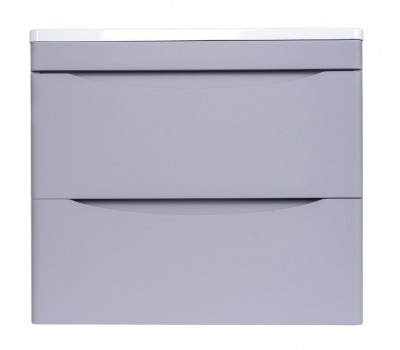 Тумба подвесная Style Line Бергамо мини 60 (2 ящ.) Люкс антискрейтч серый, PLUS СС-00002317 