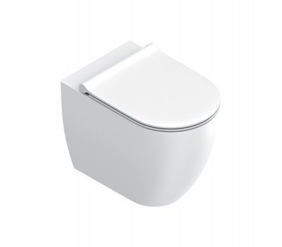 Подвесной унитаз безободковый, универс.слив, смыв Tornado, покрытие Twinglaze+ Catalano Sfera 514550021 белый матовый Подвесной унитаз безободковый, универс.слив, смыв Tornado, покрытие Twinglaze+ Catalano Sfera 514550021 белый матовый