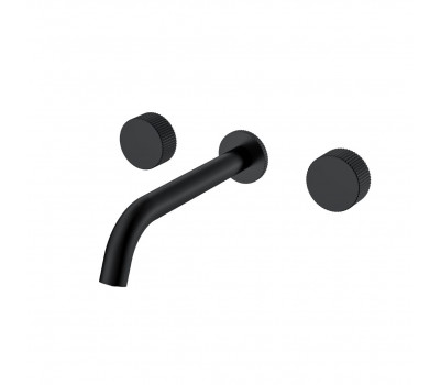 Смеситель из стены STICK LINEA на 3 отв. BLACK Boheme 152-2-B.3 черный матовый 