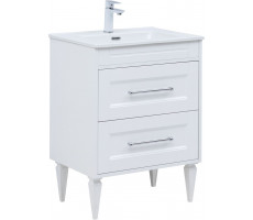 Тумба с раковиной Aquanet Бостон new 60 (Flat) цв.белый сатин 00345364 Тумба с раковиной Aquanet Бостон new 60 (Flat) цв.белый сатин 00345364