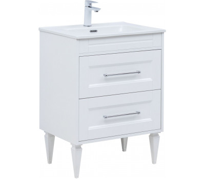 Тумба с раковиной Aquanet Бостон new 60 (Flat) цв.белый сатин 00345364 Тумба с раковиной Aquanet Бостон new 60 (Flat) цв.белый сатин 00345364