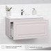 Комплект тумба Итана Verona 80 подвесная, с раковиной Natella 80, керамик (CS00082168) 