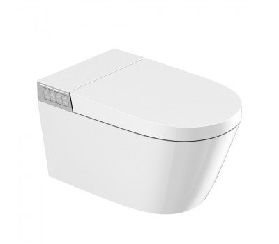 Электронный унитаз-биде ABBER Bequem AC1120S подвесной белый Электронный унитаз-биде ABBER Bequem AC1120S подвесной белый