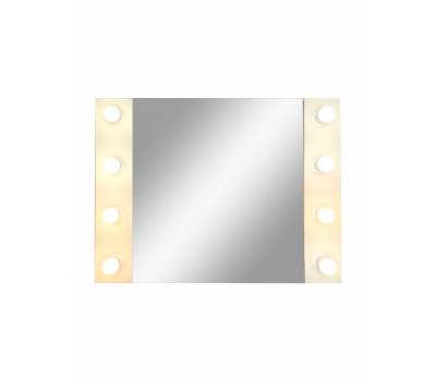 Зеркало CONTINENT гримерное Этюд (8 ламп) 800х600 ЗГП02 