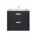 Тумба под раковину для ванной подвесная Uperwood Modul 61х44,4х55 см, черная матовая 2930205151 
