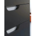 Тумба под раковину для ванной подвесная Uperwood Modul 61х44,4х55 см, черная матовая 2930205151 