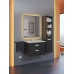 Тумба под раковину для ванной подвесная Uperwood Modul 61х44,4х55 см, черная матовая 2930205151 