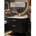 Тумба под раковину для ванной подвесная Uperwood Modul 61х44,4х55 см, черная матовая 2930205151 