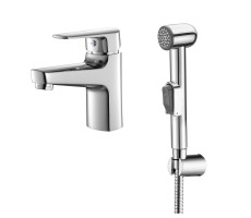 Смеситель для раковины с гигиеническим душем Azario хром AZ-HU245911 