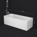 Ванна акриловая 170х70 см AM.PM X-Joy W94A-170-070W-A1 Белый 