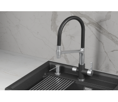 Смеситель для кухни GRANULA 5083, ЧЁРНЫЙ 