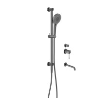 Встраиваемый комплект для ванны и душа Feramolli Sole SGB13, графит 