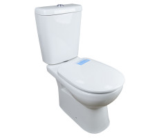 Унитаз-компакт Керамин Альбано R с жестким сиденьем, с двухрежимной спускной арматурой и угловым креплением CS00087073 Унитаз-компакт Керамин Альбано R с жестким сиденьем, с двухрежимной спускной арматурой и угловым креплением CS00087073