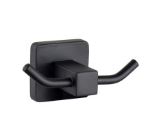 Крючок для ванной комнаты двойной Maretti Umbria Black UMB53299, черный 