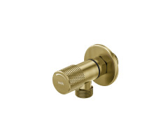 Кран угловой IDDIS Оптима Хоум Optima Home с отражателем, 1/2; 1/2, кран-букса, латунь, золото 910B0A6C2GDZ 