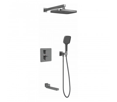 Душевая система Rose R1595T, пепельный