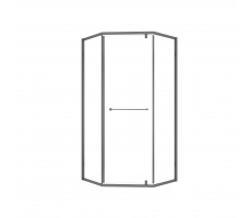 Душевой уголок OLIVE'S KABRERA, 5-тиугольный, 1000*1000*1950 мм, черный KB-100C5-SW-GB  