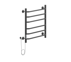 Полотенцесушитель электрический Ника WAY-3 60/50 RAL9005 черный матовый левый тэн Полотенцесушитель электрический Ника WAY-3 60/50 RAL9005 черный матовый левый тэн