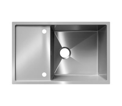 Мойка ULGRAN STEEL 780 Х 500, цвет «брашированная сталь» US 780-001 