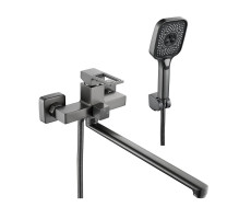 Смеситель для ванны Raffine F2296T, оружейная сталь