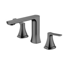 Смеситель для раковины на 3 отверстия NEMO Prima NM-1315-BGM  Gun metal 
