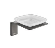 Мыльница IDDIS Slide матовое стекло, сплав металлов, графит SLIGMG0i42  
