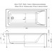 Акриловая ванна Aquanet Bright 170x75 (рама и фронтальная панель отдельно)