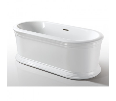 Ванна акриловая свободностоящая 180х90 AZARIO TOUR TOU18090 в комплекте с сифоном и металлической рамой, белая
