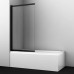 Стеклянные шторки WasserKRAFT Dill 61S 61S02-80WS черный матовый 