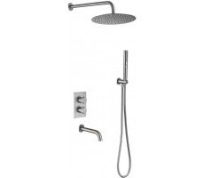 Душевой комплект Allen Brau Priority 5.31014-BN (с внутренней частью) никель браш 