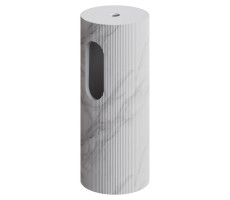 Пьедестал для раковины рифленый Armadi Art Corian Calacatta 801-Base-Rib-CLCT 