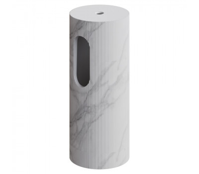 Пьедестал для раковины рифленый Armadi Art Corian Calacatta 801-Base-Rib-CLCT 