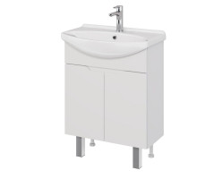 Тумба под раковину подвесная/напольная Dreja David D 65 см, белый