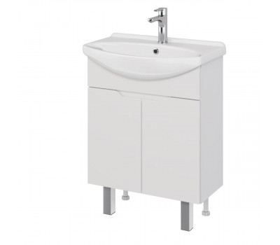 Тумба под раковину подвесная/напольная Dreja David D 65 см, белый