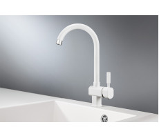 Смеситель для кухни GRANULA ST-31, БЕЛЫЙ 